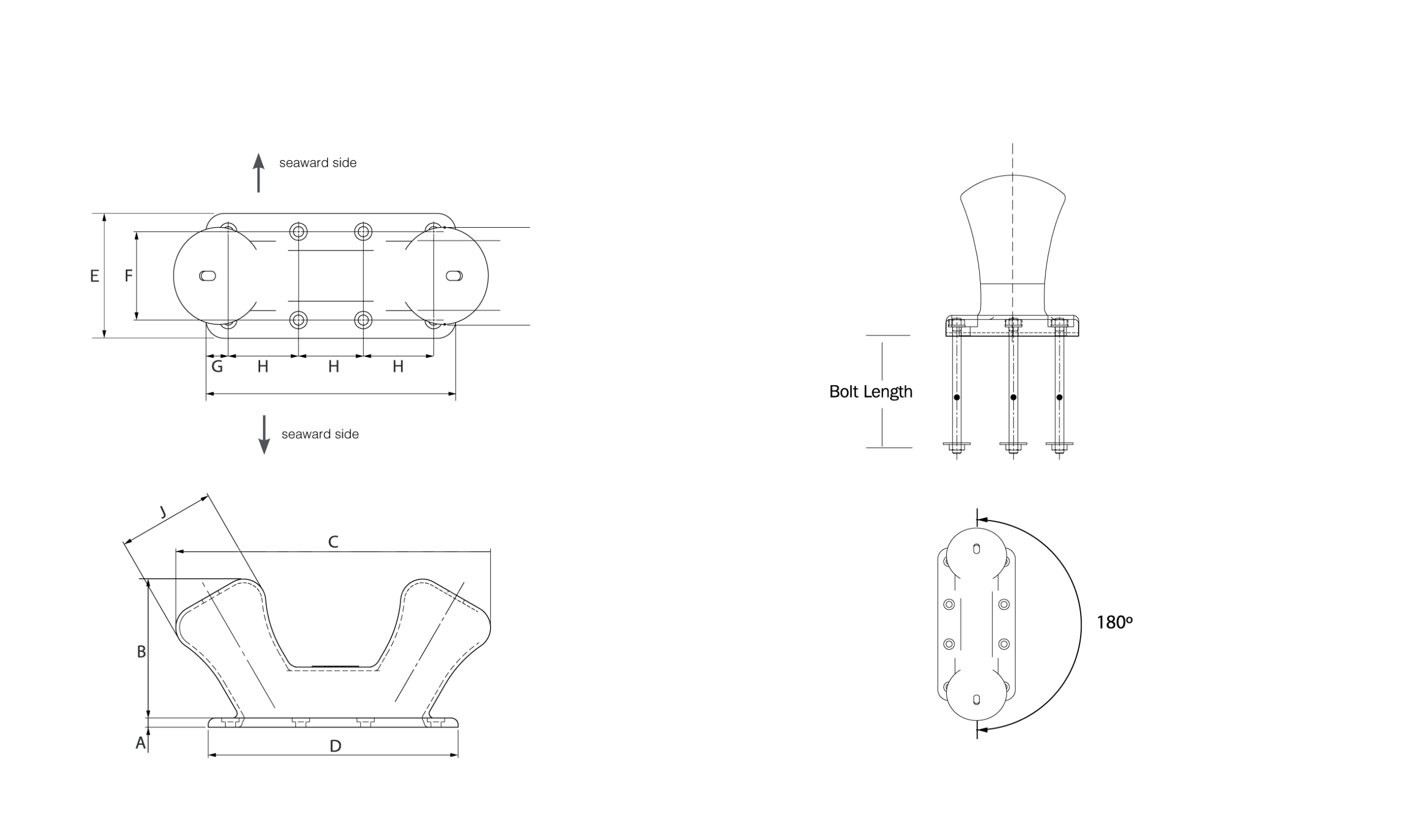 Bích neo tàu trụ đôi Bích neo tàu trụ đôi